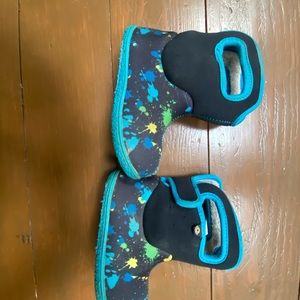 Bogs Toddler Snow/Rain Waterproof Boots-paint splatter